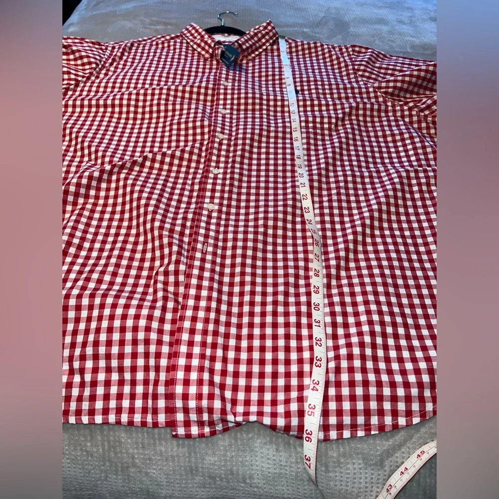 U.S. Polo Assn. Red Gingham Button-Down Shirt 3XLT NWT - Picture 7 of 7